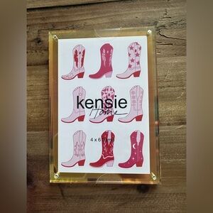 Kensie Home 4x6 Western Boot Art Picture Frame